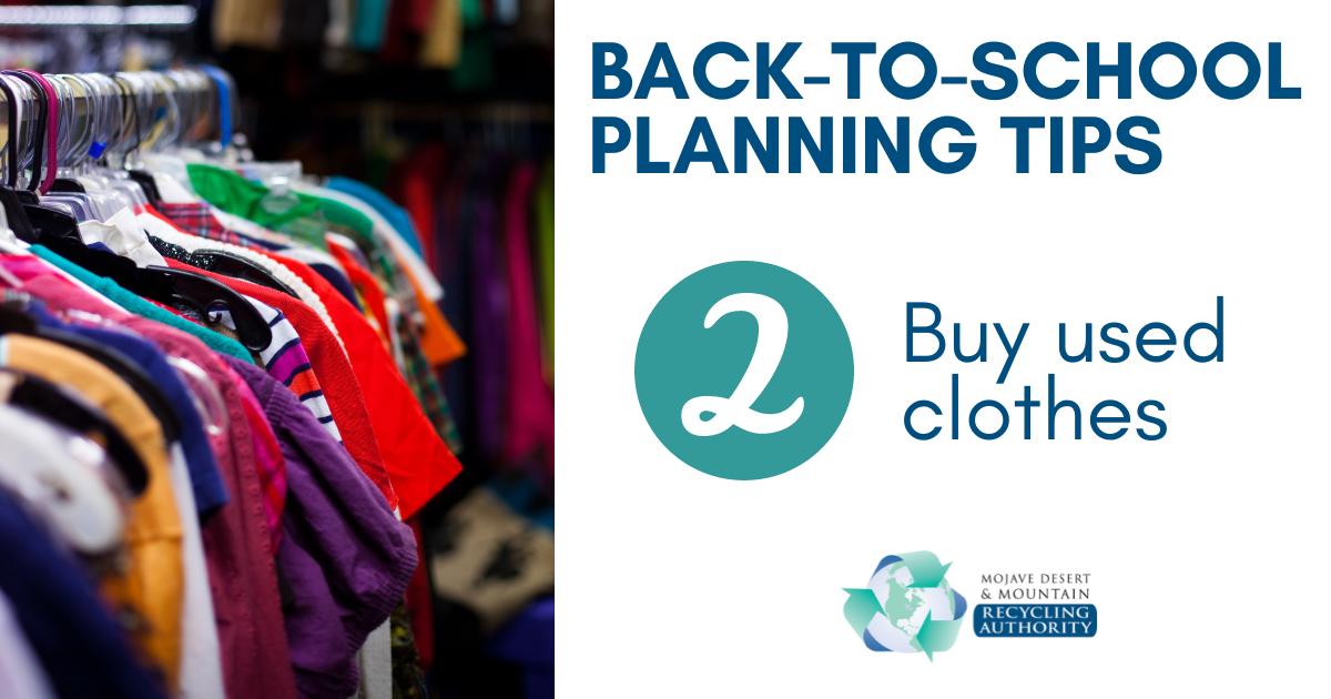 Back to School Sustainability Tip 2