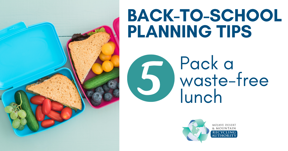 Back to School Planning Tip 5: Pack a Zero Waste Lunch 