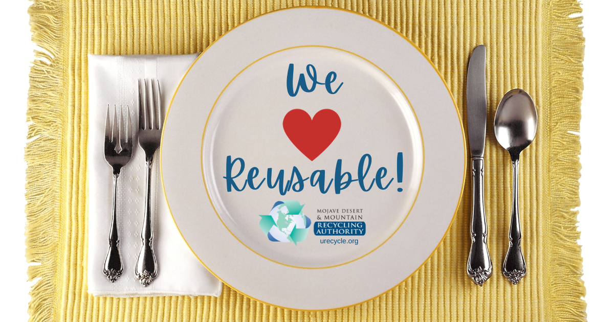Place setting with all reusable options