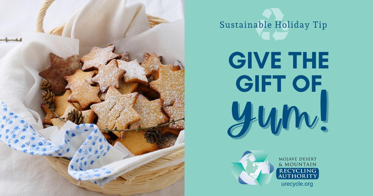 Holiday star cookies in a basket