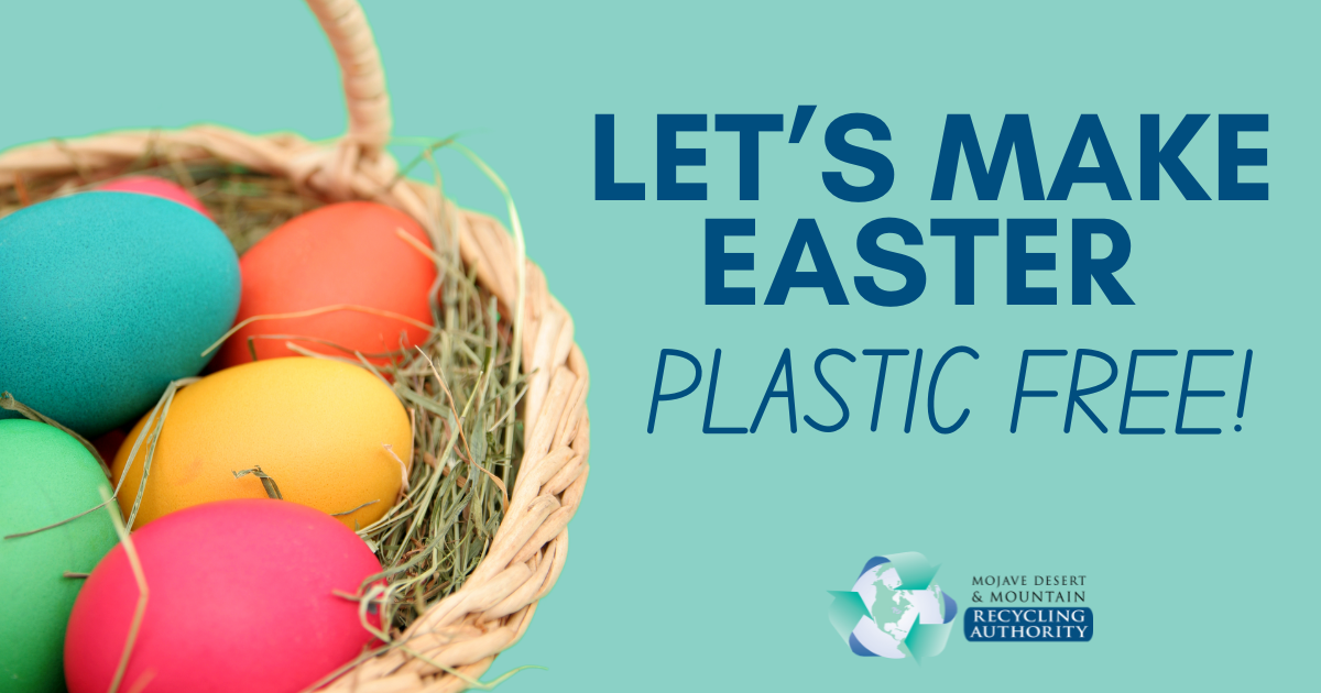 Easter Basket with "Plastic Free"