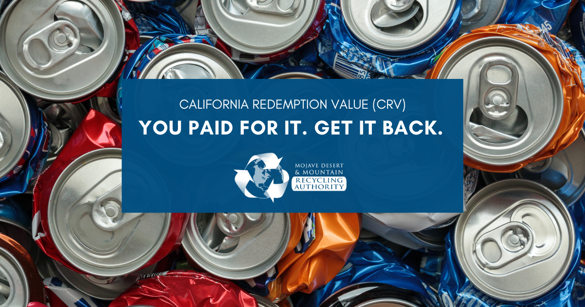 Image of recyclable CRV aluminum cans