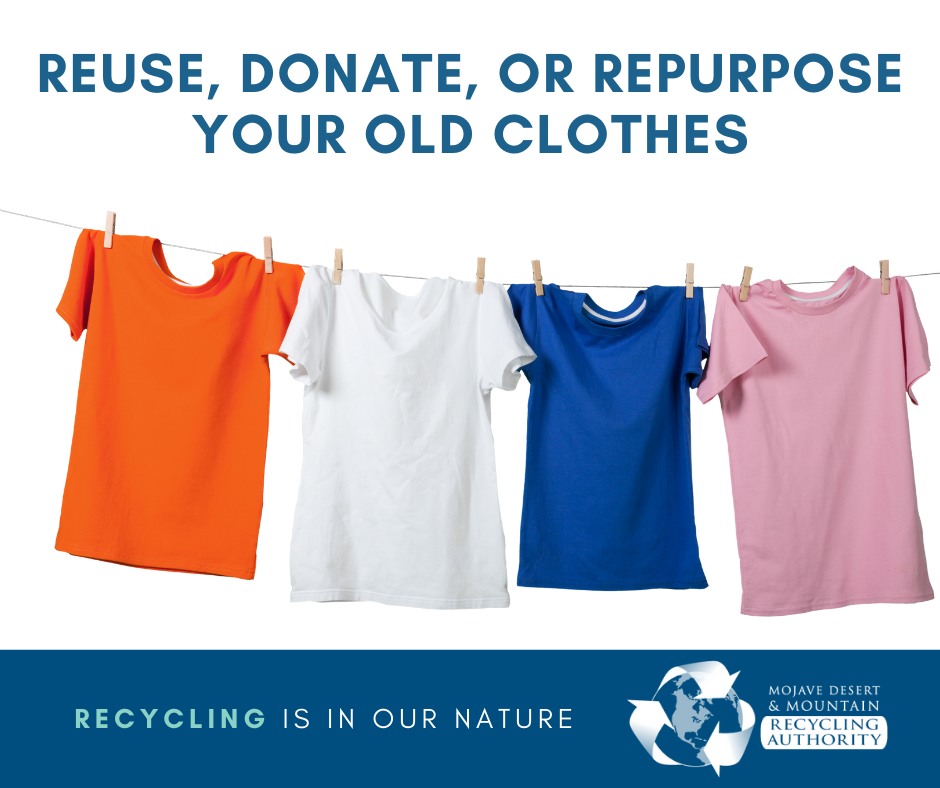 Reuse, donate or repurpose clothes