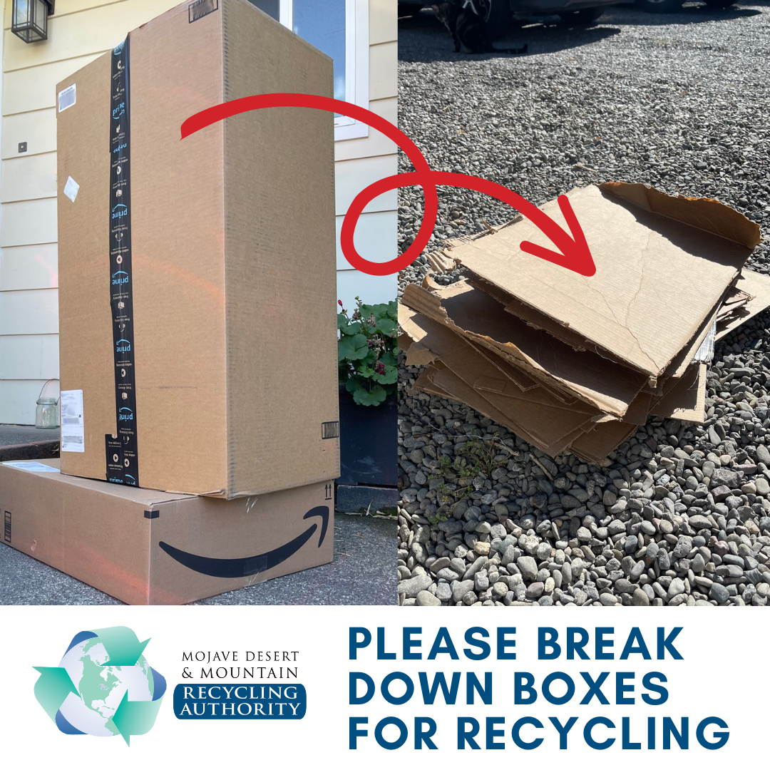 Cardboard box broken down