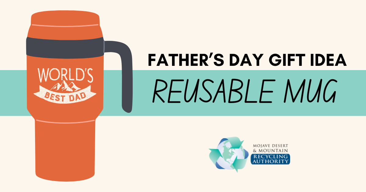 Father’s Day Illustration of a reusable coffee mug