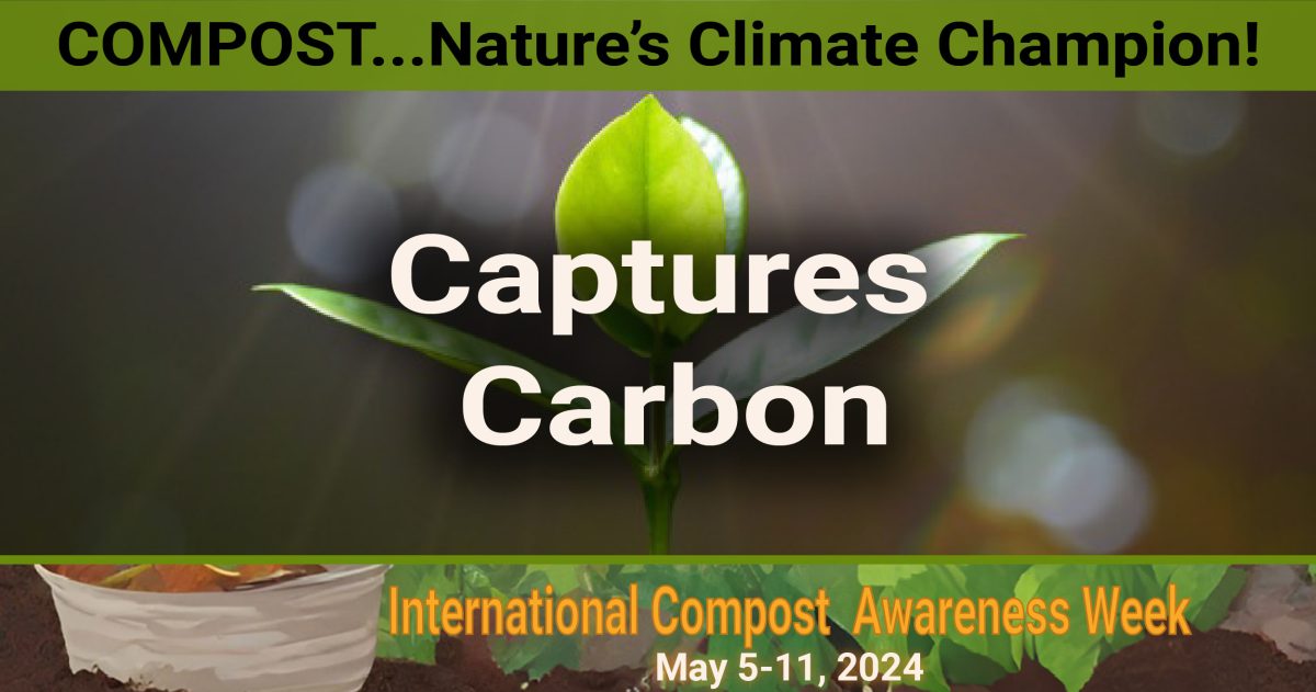 A small plant and “Captures Carbon” wording