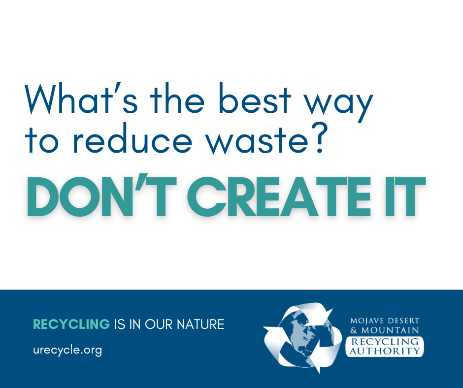 Don’t Create Waste in the first place graphic