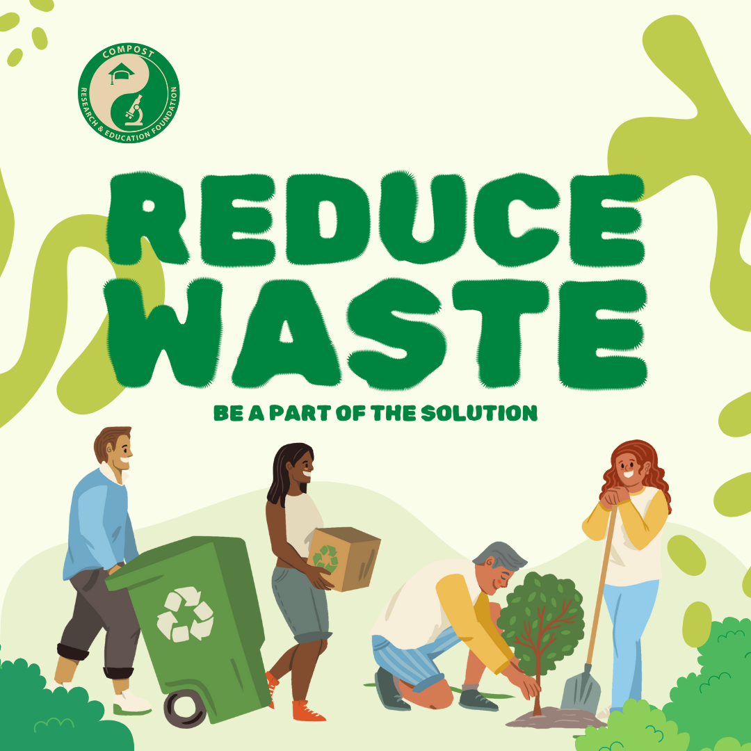 ICAW Graphic that says “REDUCE WASTE"