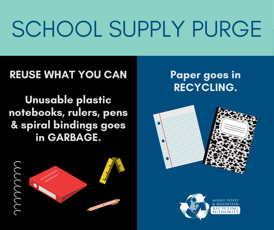 Image of Reusable and recyclable school supplies