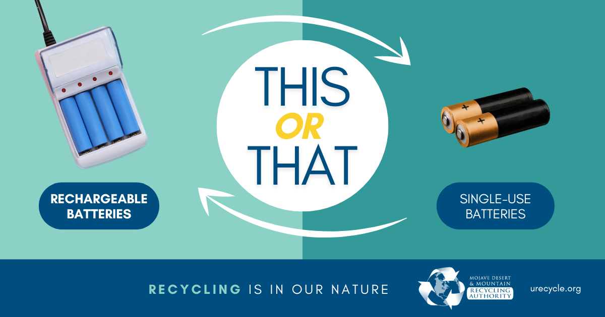 This or that image: disposable vs. rechargeable batteries