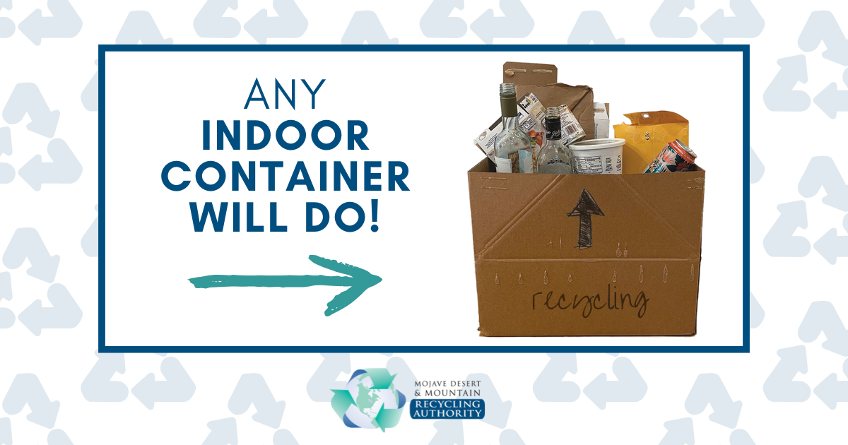 Box with Recyclables in it