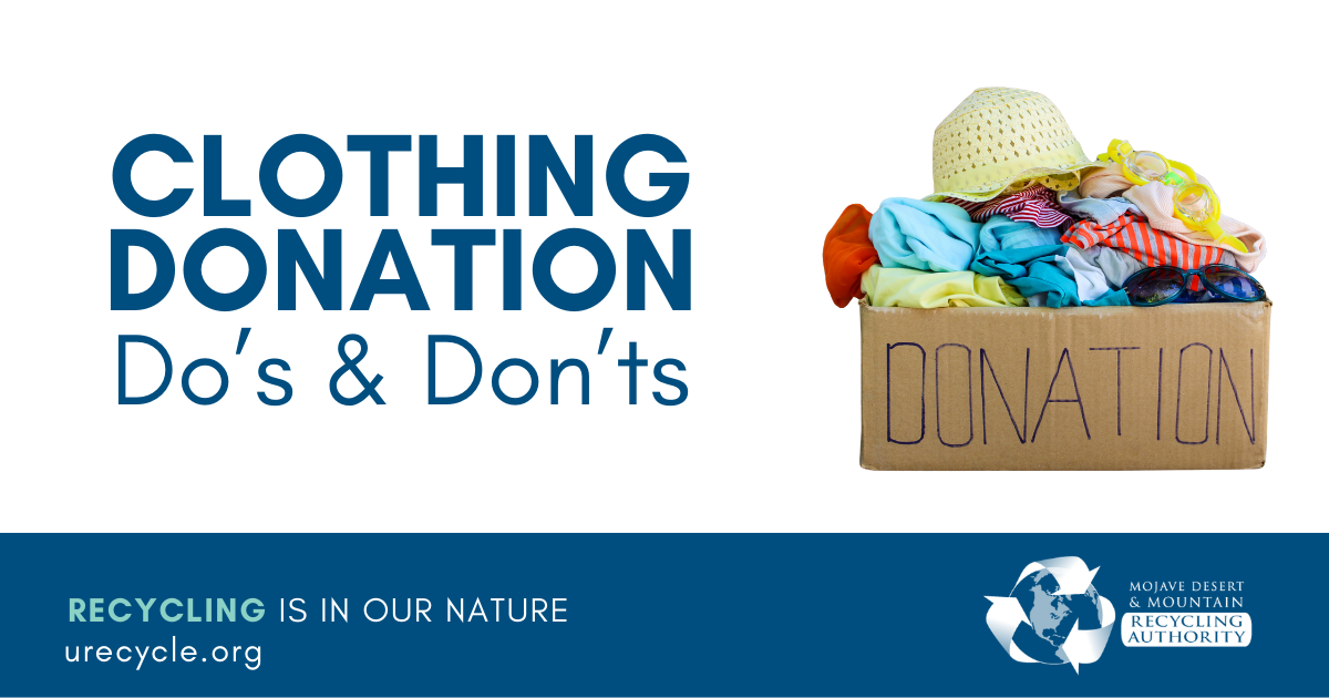 A box of clothes marked as "DONATION"