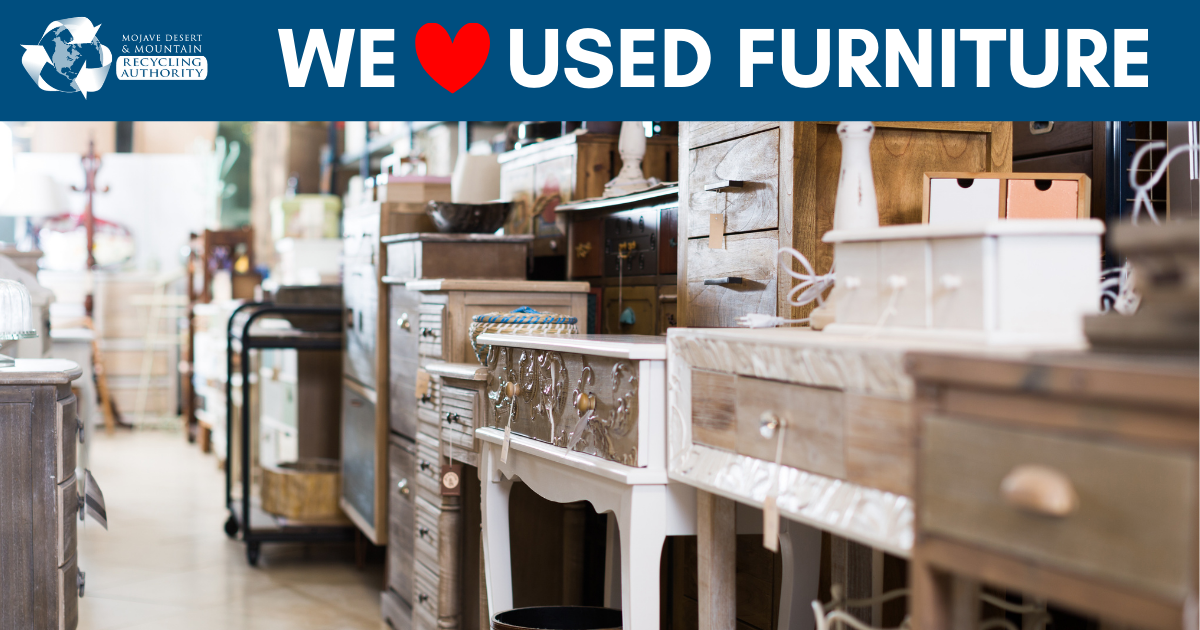 Used furniture in a secondhand store