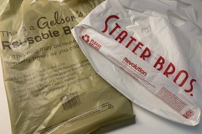 Calif reuseable bags Gelsons Stater Bros May 2022 web