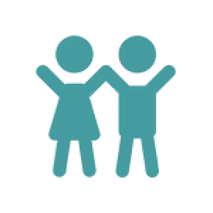 Icon of two kids